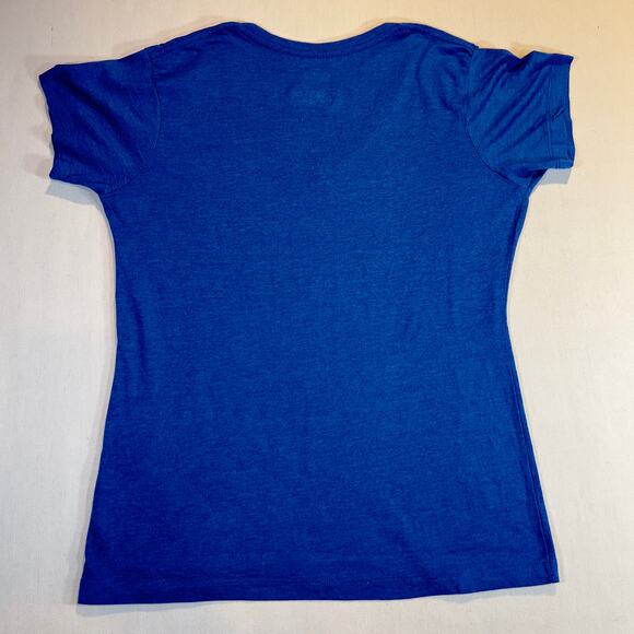 NFL Team Apparel Woman's Large NY Giants Blue Short Sleeve T-Shirt - Picture 3 of 11